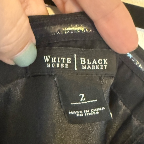 WHBM One-Shoulder Ruffle Little Black Dress size 2 Going out Cocktail Holiday - Picture 2 of 6